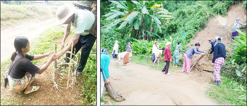 Pastors, Village Council members, students and DFOs participated with SHGs in tree plantation and sanitation drive in 200 villages across 11 districts ion Nagaland. (Photo Courtesy: NSRLM)
